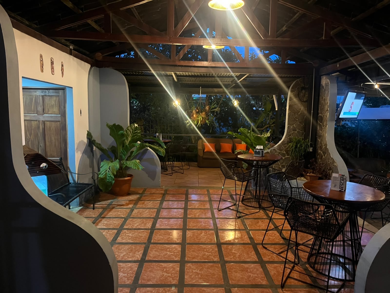 Interior acogedor del restaurante